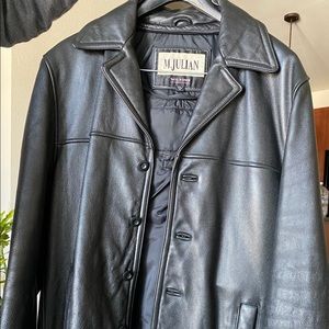 Men’s Leather coat with vest.